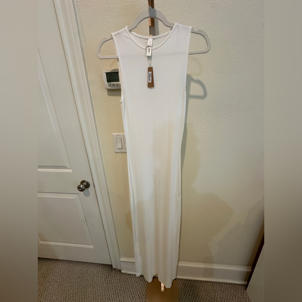 NWT SKIMS Soft Lounge Slip Dress Color Marble Sz L SOLDOUT DRESS